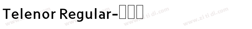 Telenor Regular字体转换